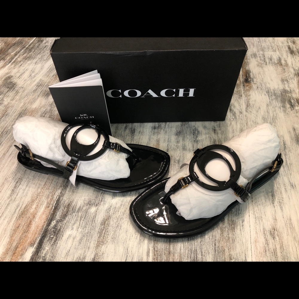 Coach Women's Jeri Leather Sandals